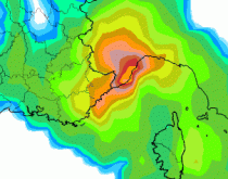 Scirocco impatta il mare fronte ponente, maggiori precipitazioni su Imperia e Savona